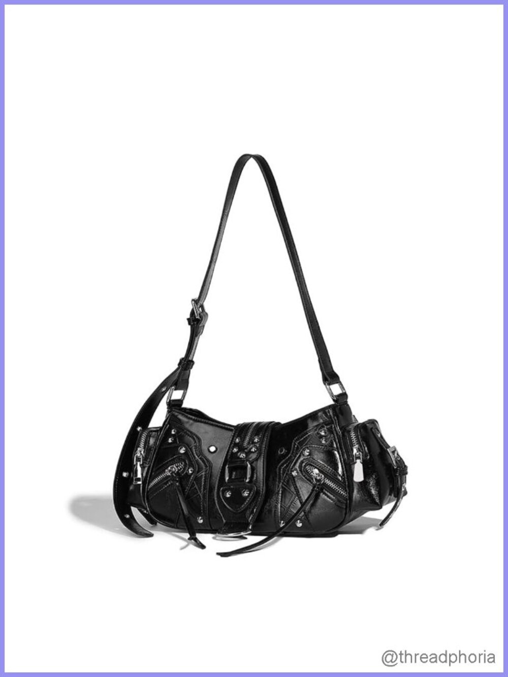Leather Shoulder Bag Women Hobo Purse Y2K Coquette Stylish Handbag